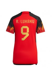 Belgia Romelu Lukaku #9 Fotballdrakt Hjemme Klær Dame VM 2022 Korte ermer